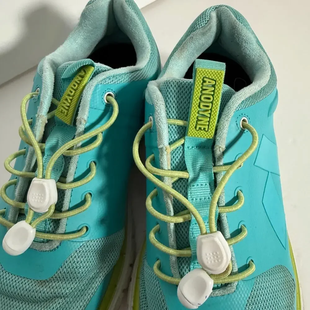 Anodyne Sneakers Womens Size 8M No. 23 Runner Teal Lime Shoes Orthopedic‎